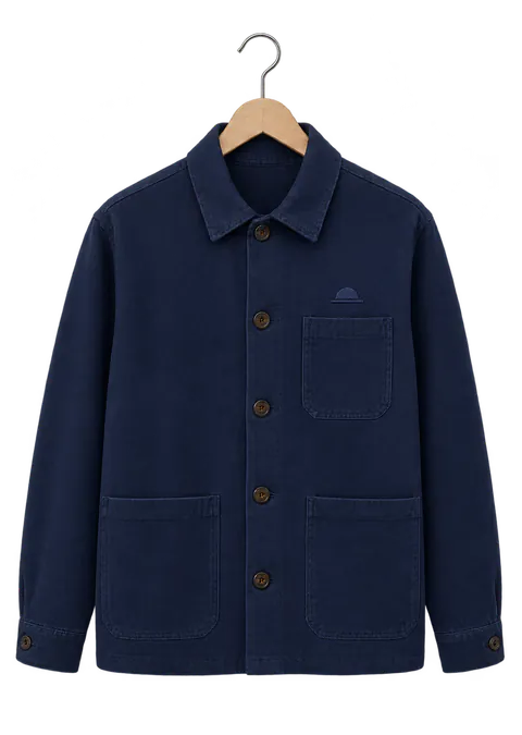 Abra Overshirt in Navy, front