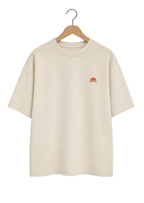 Deira Tee in Bone, front